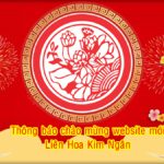 Thông báo chào mừng website mới của Liên Hoa Kim Ngân