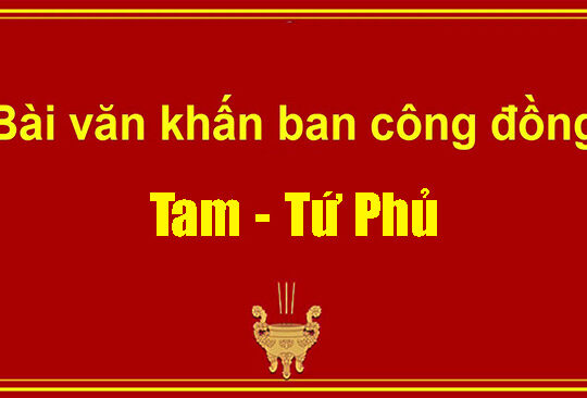 Bai van khan cong dong tam tu phu