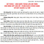 Tài Liệu: Sớ Trình – Văn Khấn Trình Lên Ơn Trên Xin Minh Xét Căn Số – Phân Định Chính Danh